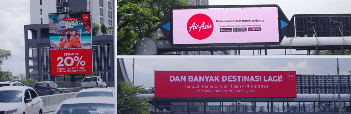 Air Asia Programmatic DOOH Campaign